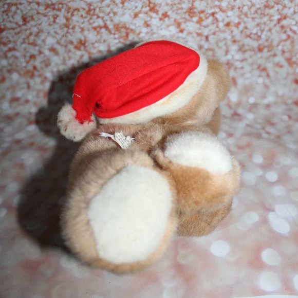 Vintage 1989 Prestige Toy Corp Plush Teddy Bear Laying On Belly With Package - Picture 7 of 7